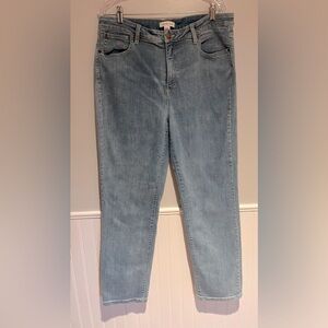 Coldwater Creek Straight Leg Light Wash High Rise Jeans Women’sSize 16